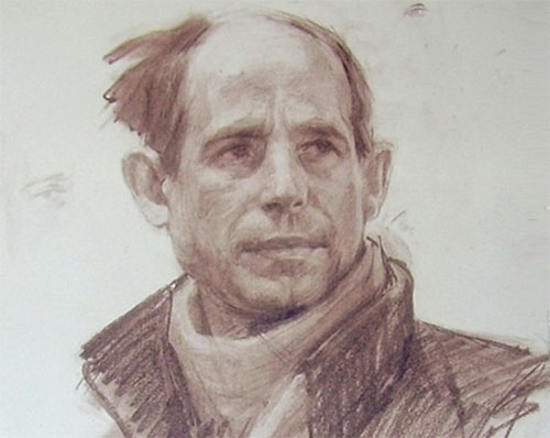 Константин Блинов. Эскиз портрета Николая Рубцова. 2007 г