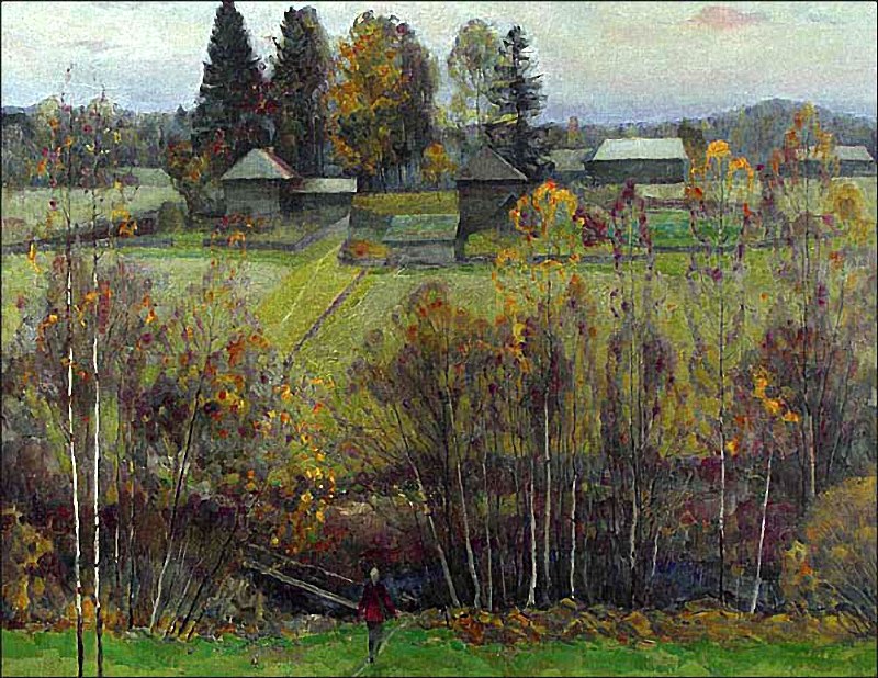 Владислав Сергеев. Тихая моя Родина. 1986 г. Холст, масло.