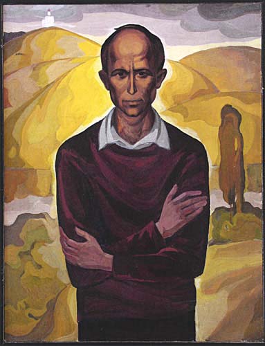 Валентин Малыгин. Николай Рубцов. 1970 г. Холст, масло.