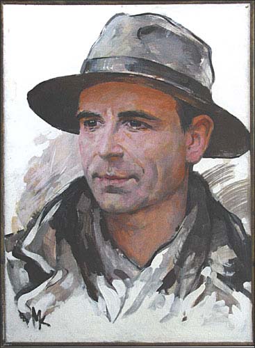 Михаил Копьев. Портрет Николая Рубцова. 2001 г.