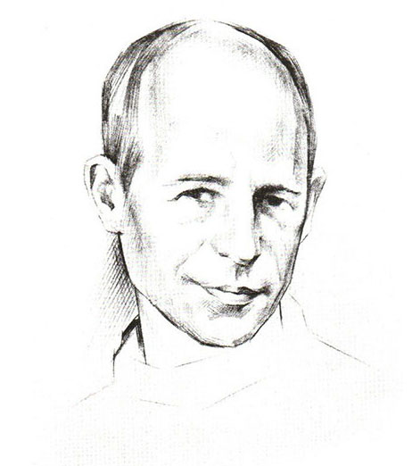 Владислав Сергеев. Портрет Николая Рубцова. 1985 г.