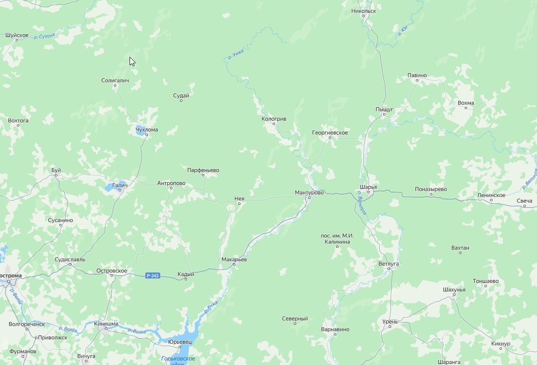 Карта местности